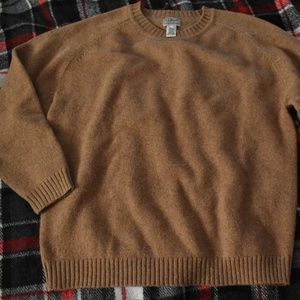 LL Bean 100% Shetland Wool Sweater